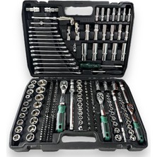 NewStar Tam Profesiyonel Germany 72 Diş Eğik Cırcır 216 Parça Lokma Takımı Oto Tamirci Tam Set 1/2-3/8-1/4