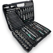 NewStar Tam Profesiyonel Germany 72 Diş Eğik Cırcır 216 Parça Lokma Takımı Oto Tamirci Tam Set 1/2-3/8-1/4