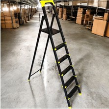 5+1 Hafif Merdiven Özel Tasarım Merdiven Siyah Sarı Merdiven