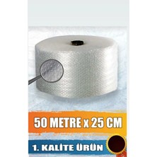 Ibyo Balonlu Naylon 1 .sınıf Balonlu Poşet Patpat Havalı Naylon Ambalaj Paket Pat Pat -25CMX 50METRE
