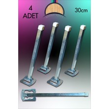 30CM Metal Katlanır Sofra Ayağı- 4ADET Yer Sofrası Ayağı