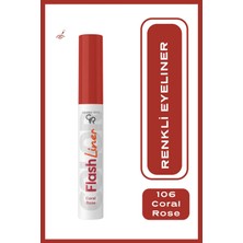 Golden Rose 106 Coral Rose Renkli Eyeliner Flash Liner Kolay Uygulama ve Uzun Süre Kalıcı
