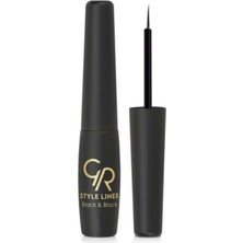 Golden Rose Style Liner Black & Black 14