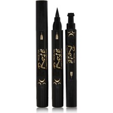 Roesia Rose Cosmetics Çift Uçlu Eyeliner Ay Desenli Kolay Uygulama 2 Renk Seçeneği