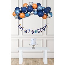 Pekshop Uzay Konsept Doğum Günü Balon Zinciri Seti