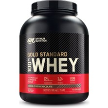 100% Whey Gold Standard Double Çikolata Aromalı 2.26KG 73 Servis Yüksek Protein Tozu Kas Gelişimi