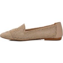 Pierre Cardin 596075 Z Bej Hasır Örgü Kadın Babet