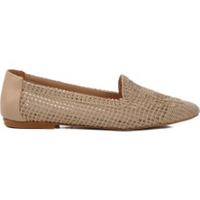Pierre Cardin 596075 Z Bej Hasır Örgü Kadın Babet