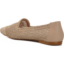 Pierre Cardin 596075 Z Bej Hasır Örgü Kadın Babet