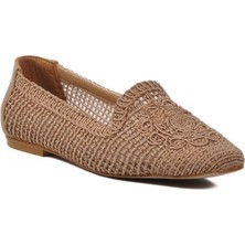 Pierre Cardin 596075 Z Vizon Hasır Örgü Kadın Babet