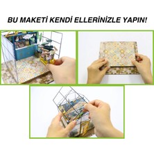Minyaturia Kendin Yap Minyatür Maket Kiti – LED Işıklı Ahşap Maket Ev | DIY Hobi ve Dekoratif Maket Seti