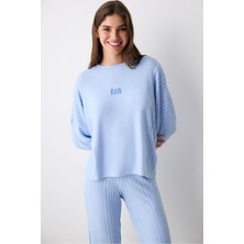 Penti Rain Mavi Pantolon Pijama Takımı