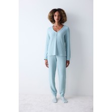 Penti Soft Açık Yeşil Pantolon Pijama Takımı