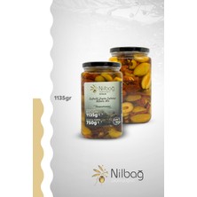 Nilbağ Zeytinyağları Sofralık Zeytin Salatası Akdeniz Mix 850 cc Cam Kavanoz