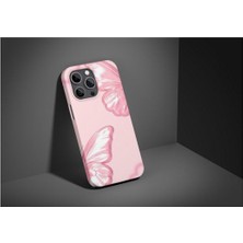 Softcase Kelebek Desenli iPhone Tüm Modellere Uyumlu Kılıf iPhone 6,7,8,x,11,12,13,14,15,16 Plus
