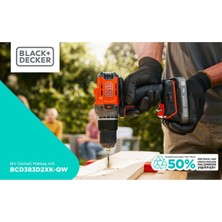 Black & Decker BCD383D2XK-QW 18V 2AH Powerconnect™ Çift Bataryalı Darbeli Matkap