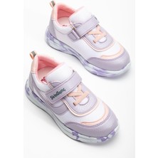 Şiringenç Ortopedik Kız Çocuk Spor Ayakkabı Lila Cırtlı Anorak Malzeme