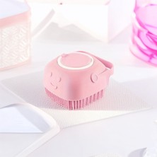 Lady Fify Kedi ve Köpek için Dağıtıcı Hazneli Silikon Şampuanlama / Banyo Fırçası