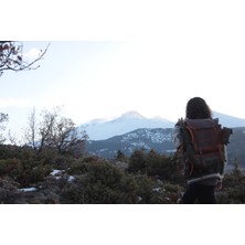 Hakiki Deri  Mumlu Kanvas Kumaş Çanta Outdoor Kamp Trekking Dağcılık Avcılık Spor Çantası
