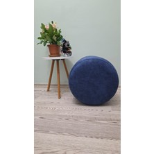 Ahşap Ayaklı Nubuk Yuvarlak Puf&bench Koltuk/tabure