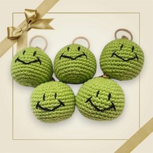 Amigurumi Gülen Yüz Anahtarlık [ 1 Adet Fiyatıdır ] En Az 5 Adet Sipariş Alınır