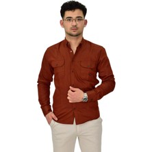 Erkek Spor Likralı Gömlek BGL-ST04343