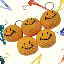 Mady Toyss Amigurumi Gülen Yüz Anahtarlık [ 1 Adet Fiyatıdır ]