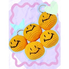 Mady Toyss Amigurumi Gülen Yüz Anahtarlık [ 1 Adet Fiyatıdır ]