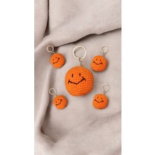 Amigurumi Gülen Yüz Anahtarlık [ 1 Adet Fiyatıdır ]