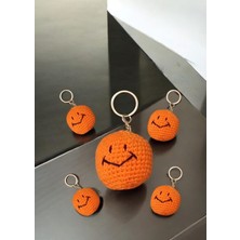 Amigurumi Gülen Yüz Anahtarlık [ 1 Adet Fiyatıdır ]