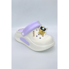 Shoemix Dolgu Taban Kadın Lila Eva Terlik ( Bir Beden Büyük Alınız )