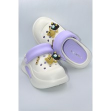 Shoemix Dolgu Taban Kadın Lila Eva Terlik ( Bir Beden Büyük Alınız )