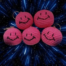 Mady Toyss Amigurumi Gülen Yüz Anahtarlık [ 1 Adet Fiyatıdır ]