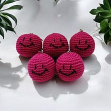 Mady Toyss Amigurumi Gülen Yüz Anahtarlık [ 1 Adet Fiyatıdır ]