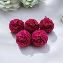 Mady Toyss Amigurumi Gülen Yüz Anahtarlık [ 1 Adet Fiyatıdır ]