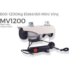 Mytol MV1200 - Bakır Sargı Elektrikli Yük Kaldırma Vinçi 600-1200 kg