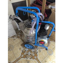 Kutluk Mavi Çift Sağım Tek Güğüm Süt Sağım Makinesi 40 Litre (Yağsız)