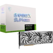 Geforce Rtx 4070 Gaming x Slim White 12GB GDDR6X 192 Bit Dlss 3 Ekran Kartı
