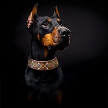 Zeynep Birinci El İşçiliği Hakiki Deri Köpek Tasması