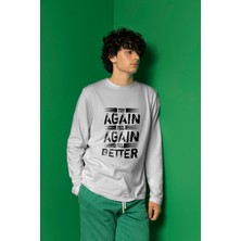 Uzunkollu Unisex Sweatshirt Baskılı