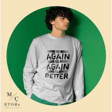 Uzunkollu Unisex Sweatshirt Baskılı