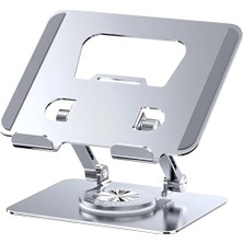 Awei Alüminyum Tablet Standı 360° Dönebilir, Yüksekliği Ayarlanabilir Sağlam Metal Tutucu