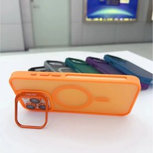 TeknoCase Apple iPhone 13 Kılıf Magsafe Şarj Özellikli Standlı Teknocase Protective Kapak – Lens Koruma +