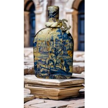 Blue Angelica Handmade Şişe Şamdan