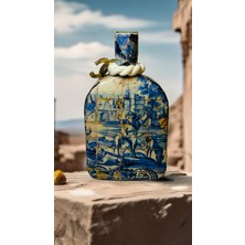 Blue Angelica Handmade Şişe Şamdan