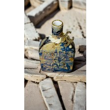 Blue Angelica Handmade Şişe Şamdan