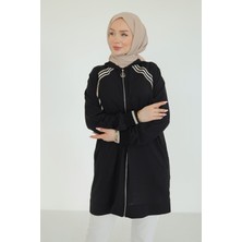 Armine Trend Boydan Fermuarlı Kapüşonlu Tunik 25YT409