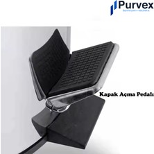 8 Litre Paslanmaz Çelik Pedallı Çöp Kovası Ofis, Mutfak, Banyo, Bahçe Kullanımı