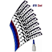 Gear5 M Power Lastik Yazısı (8 Adet)