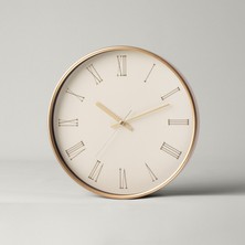 Linens Wyre 29,5 cm Duvar Saati Ekru